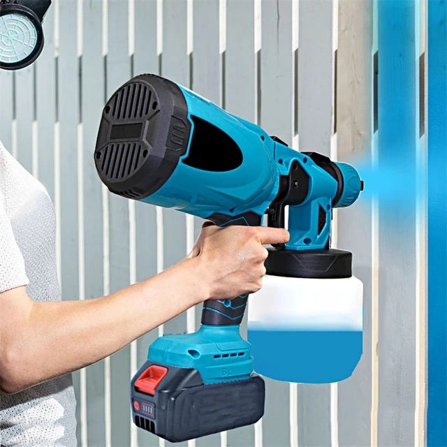 Electric Spray Gun | High Power Cordless Handheld Electric Paint Sprayer Home | 18V Battery