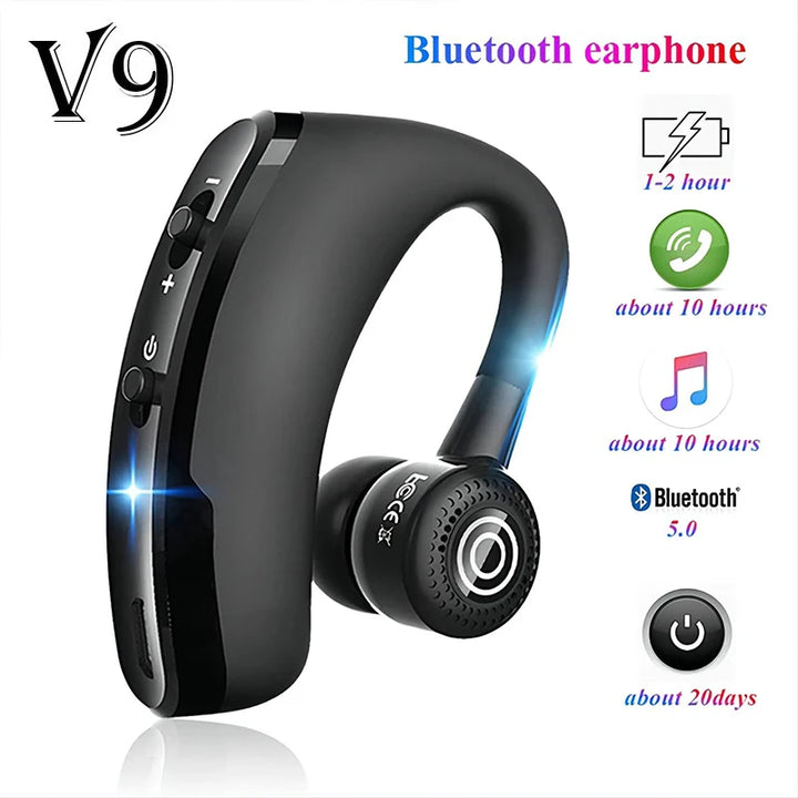Wireless Earphones One Ear Bluetooth Headphones