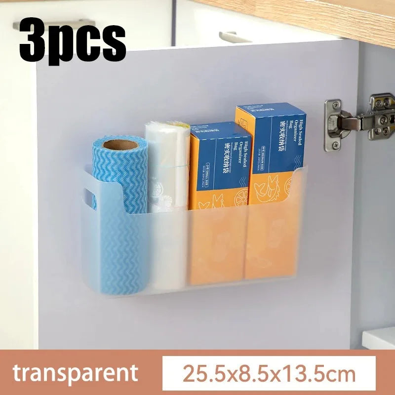 Kitchen cabinets are classified and organized into storage boxes