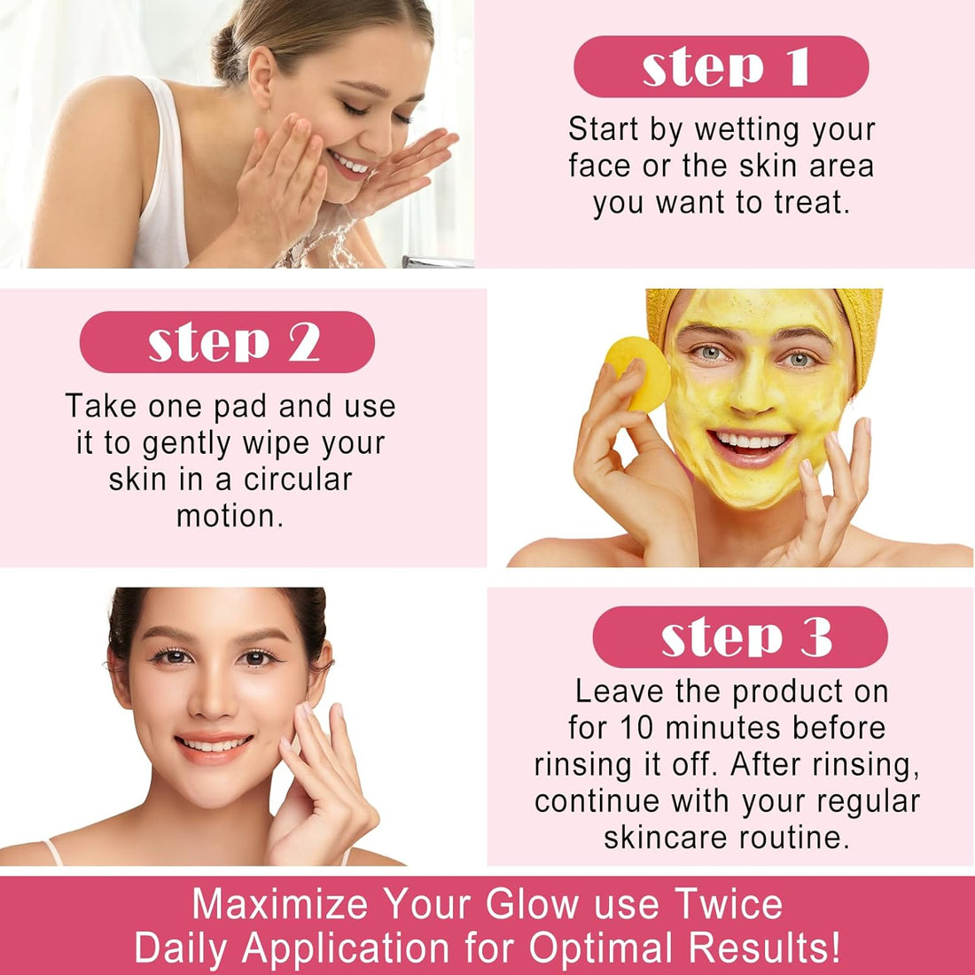 Turmeric and Kojic Acid Pads for Face