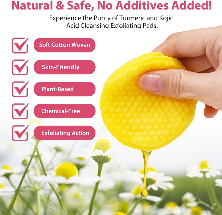 Turmeric and Kojic Acid Pads for Face