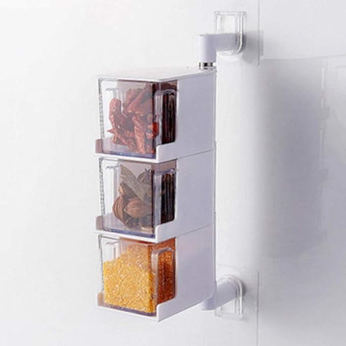 Layers Sticking Rotary Seasoning Kitchen Organizor