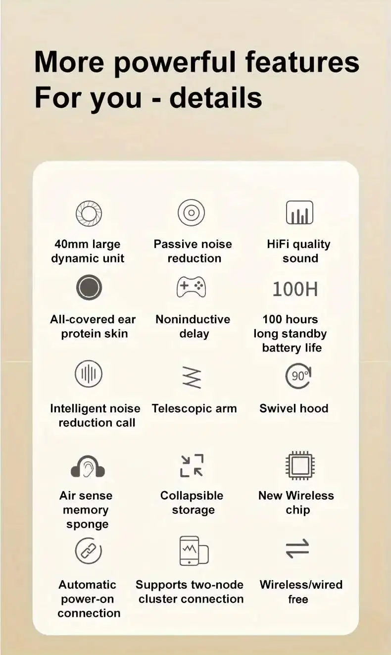 Headphones P2961 Wireless Bluetooth 5.3 Original Earphone