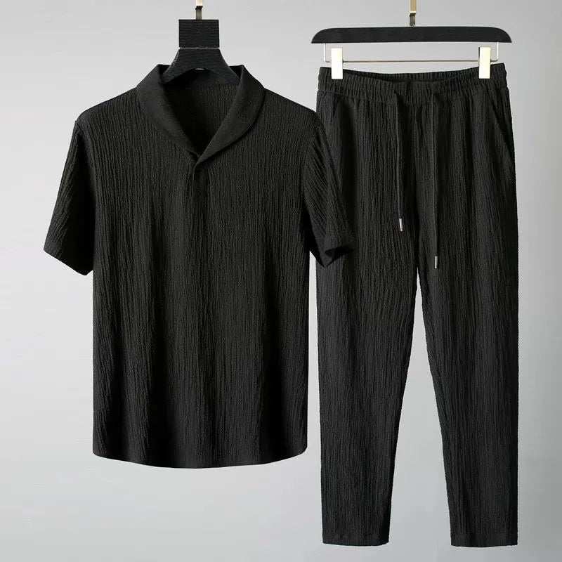 (Shirt + trousers) summer men fashion classic shirt
