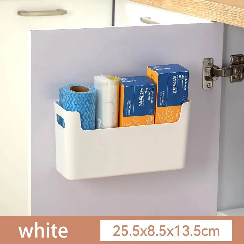 Kitchen cabinets are classified and organized into storage boxes