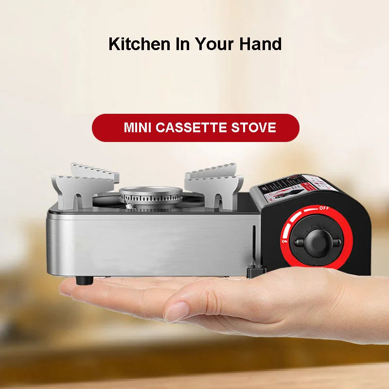 Outdoor Mini Gas Cooker Camping BBQ Cooking Kitchen
