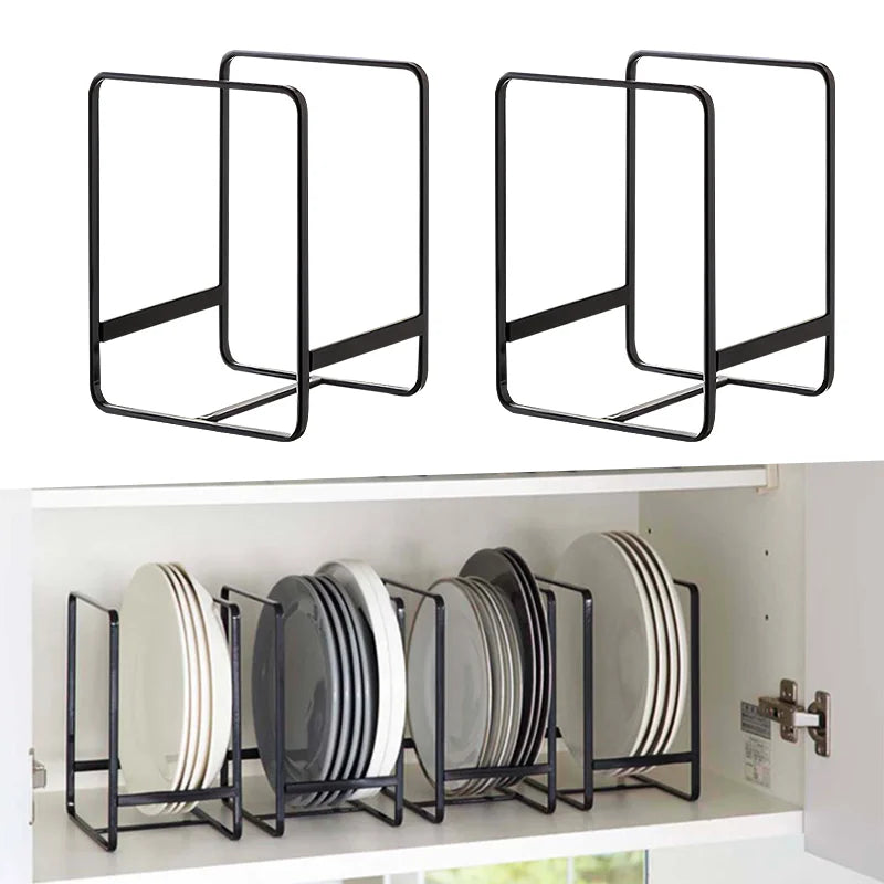 Kitchen Cabinet Plate Storage Countertop Dish Rack