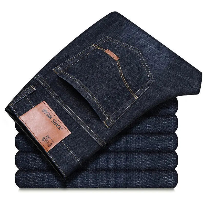 Men's jeans, casual straight leg, men's brand clothing
