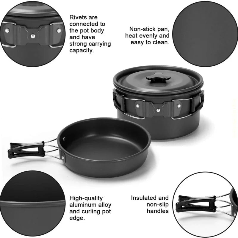 Outdoor pot and kettle set