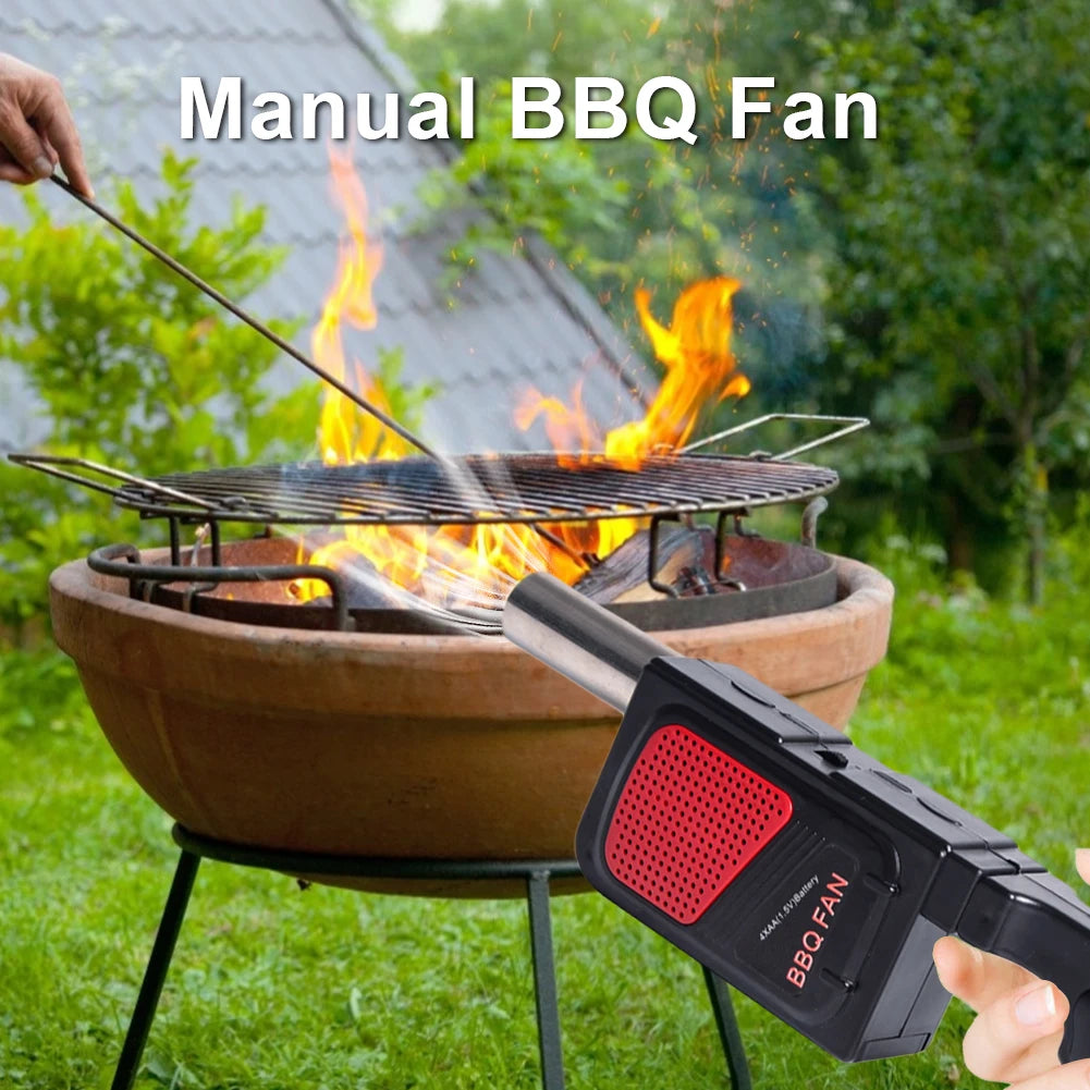 Portable Electric Handheld  BBQ Fan Air Blower for Outdoor