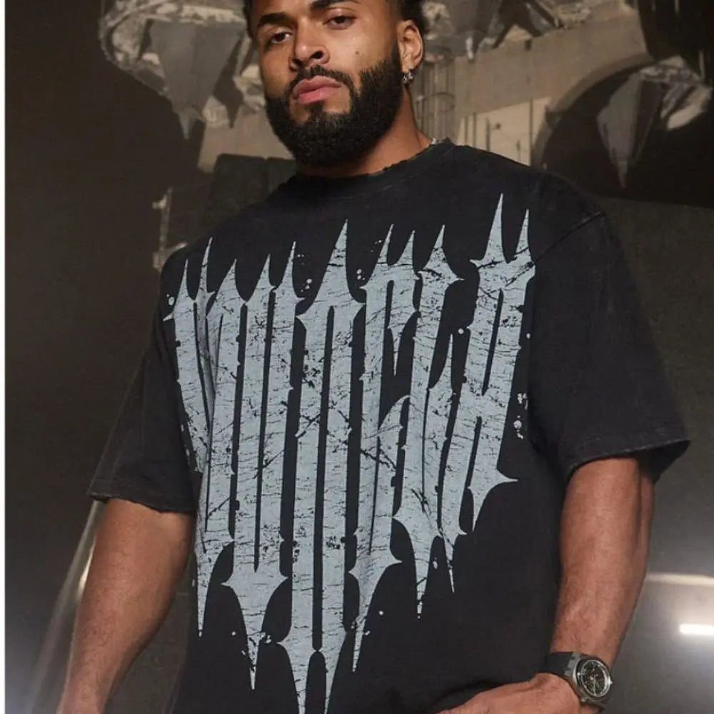 Men T-shirts Summer New Sports Leisure Cotton Round Neck