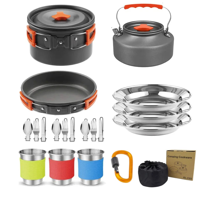 Outdoor pot and kettle set