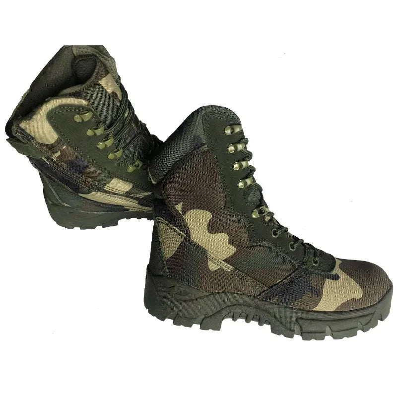 Men Outdoor Hiking Boots Fashion Sports Army Green