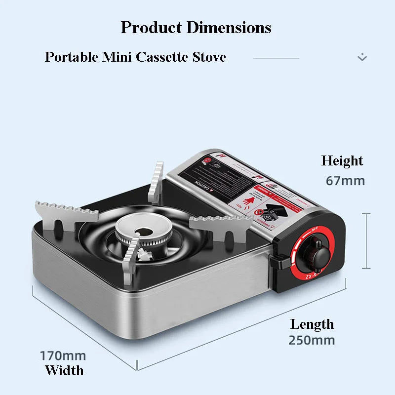 Outdoor Mini Gas Cooker Camping BBQ Cooking Kitchen