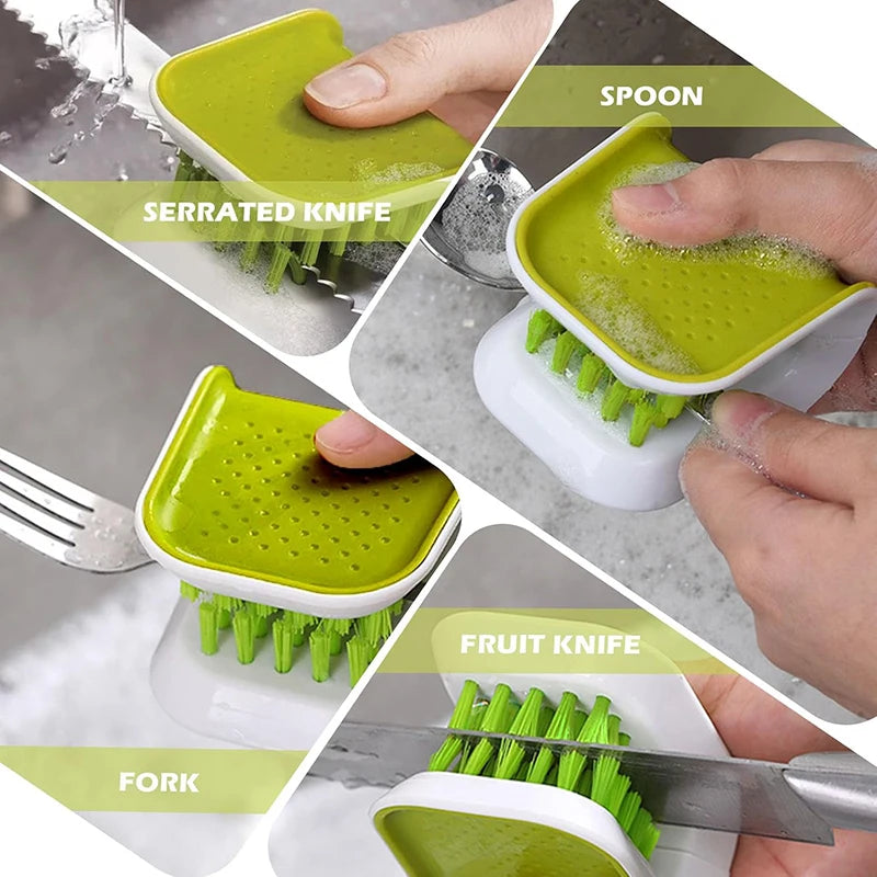 Kitchen Knife Cleaning Brush Tableware Brush Car Seat Belt