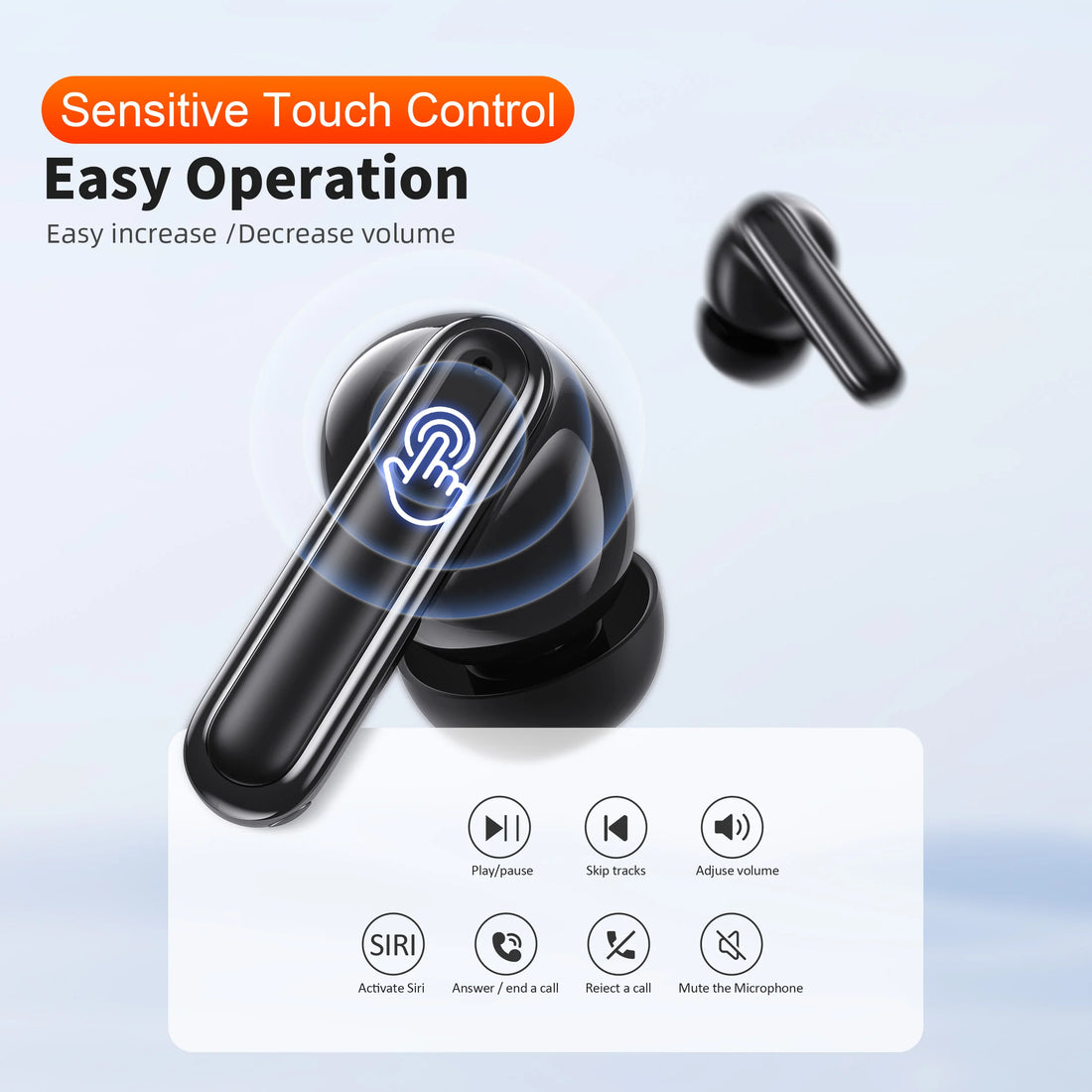 Wireless Headphones,QERE E50,NEW TWS Bluetooth 5.3,HD