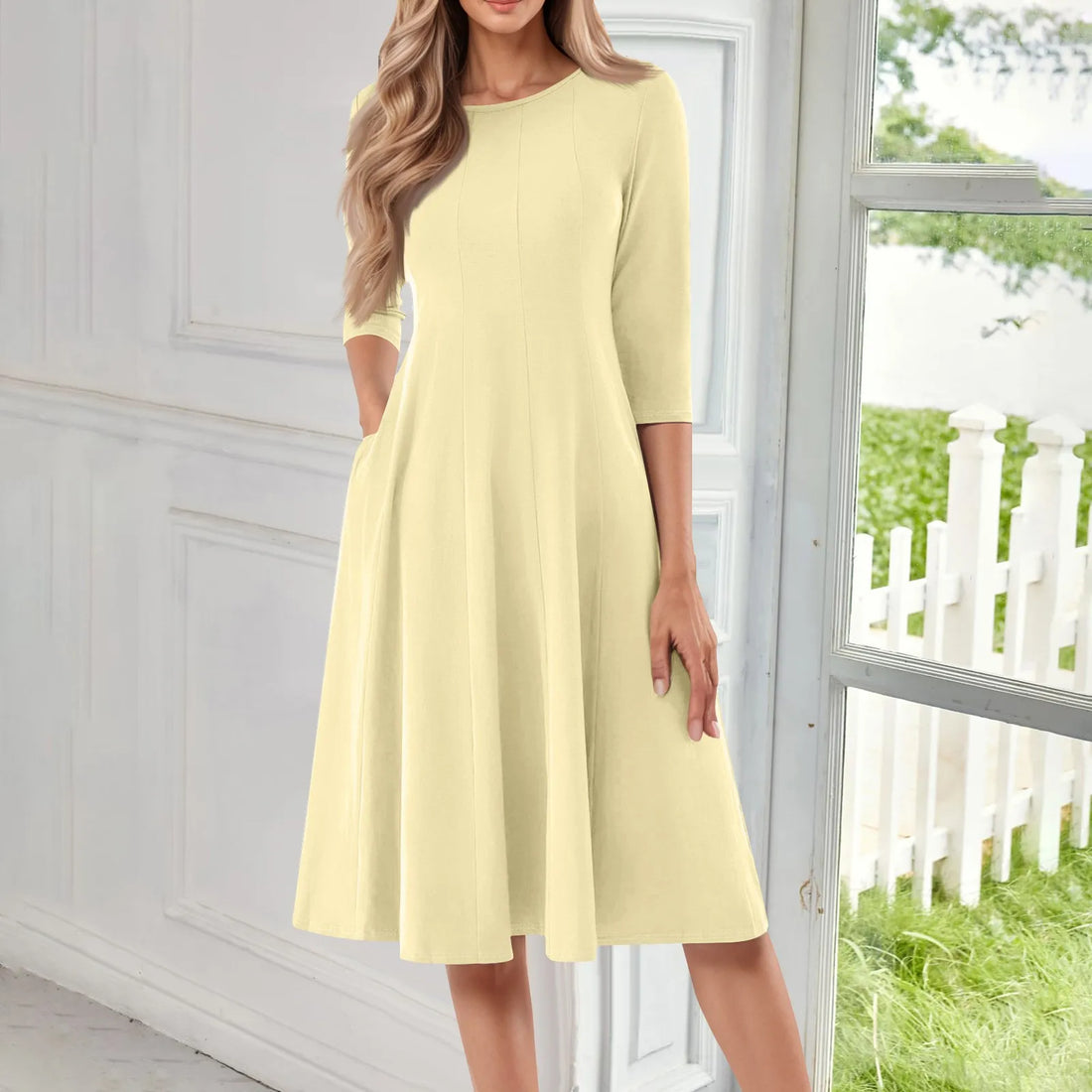 Women's Casual Dresses Fashion Autumn Round