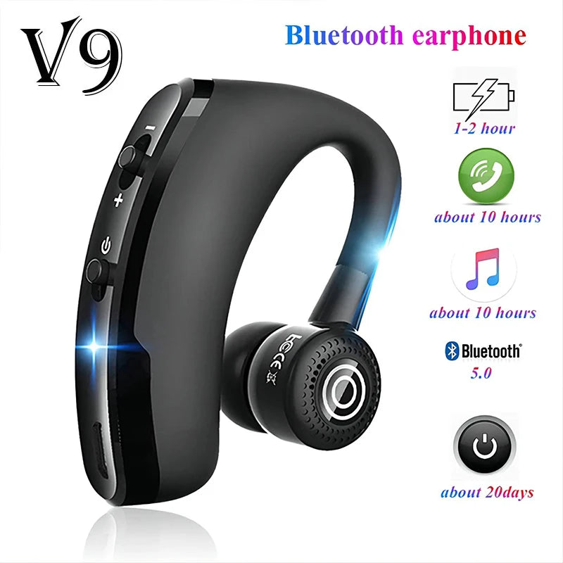 Wireless Earphones One Ear Bluetooth Headphones