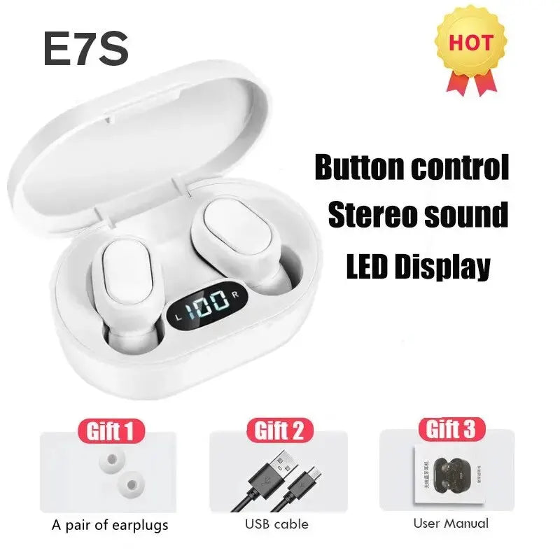 E7S TWS Wireless Headphones Bluetooth Earphone