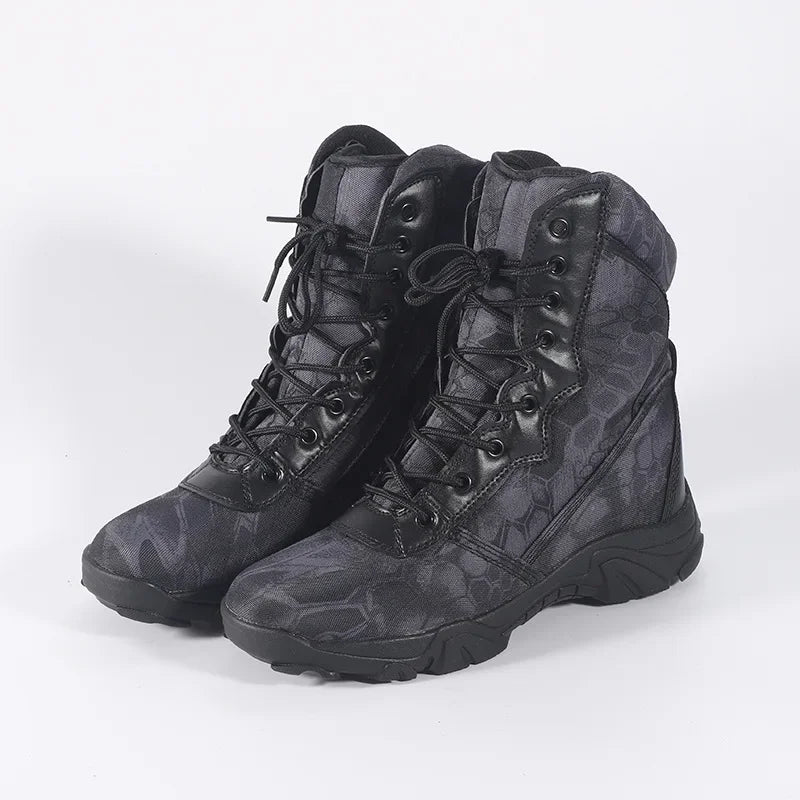 Men Outdoor Hiking Boots Fashion Sports Army Green