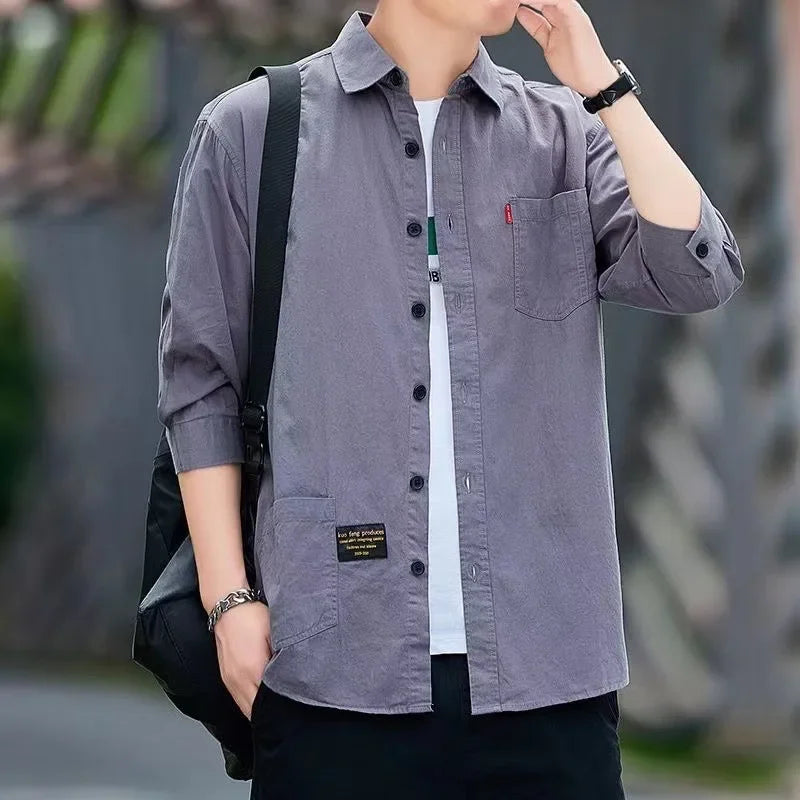 Men shirts Summer Men's clothing Short-Sleeved shirts