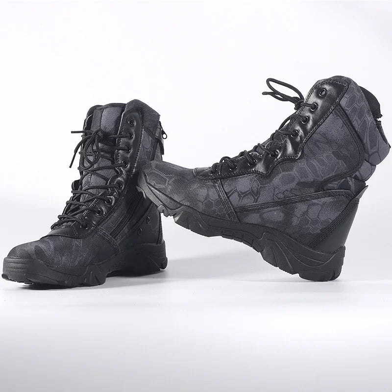 Men Outdoor Hiking Boots Fashion Sports Army Green