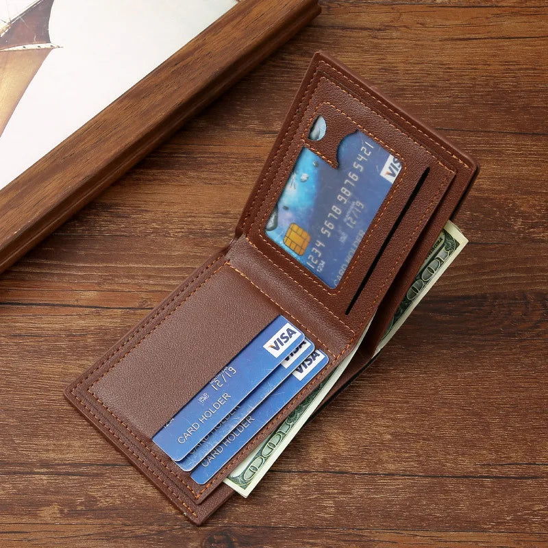 Men Inserts Foldable Wallets Capacity Bags