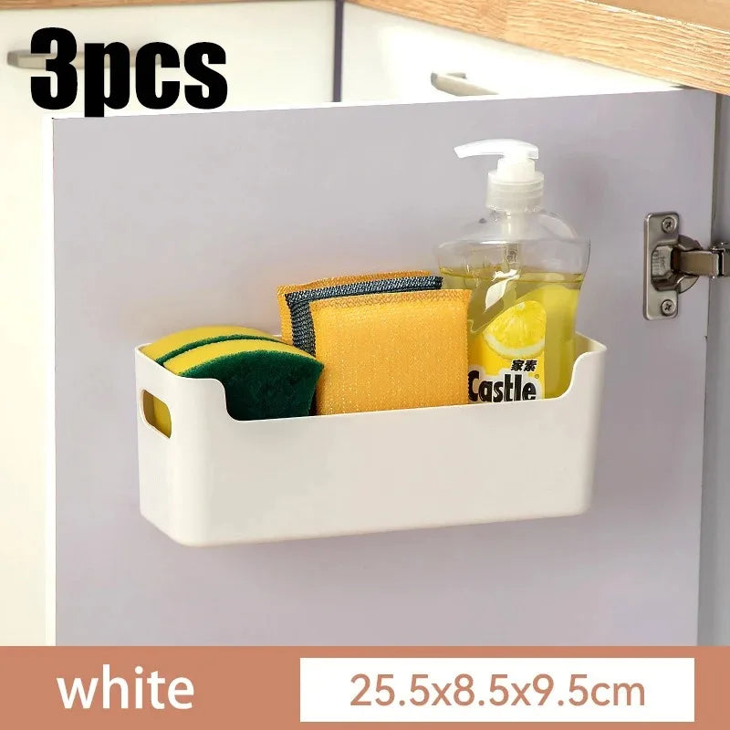 Kitchen cabinets are classified and organized into storage boxes