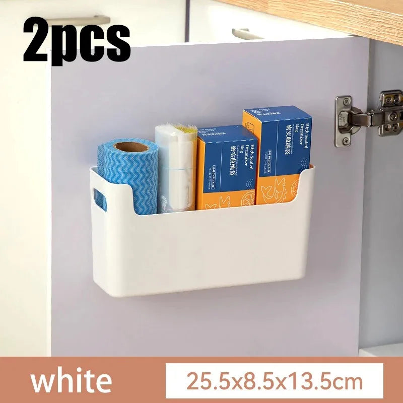 Kitchen cabinets are classified and organized into storage boxes