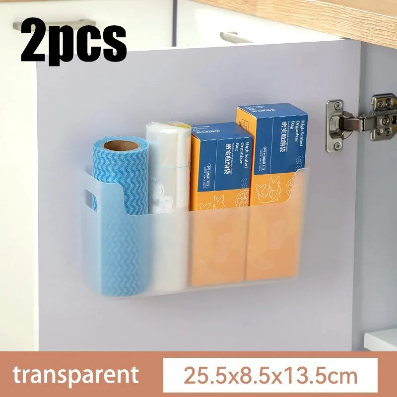 Kitchen cabinets are classified and organized into storage boxes
