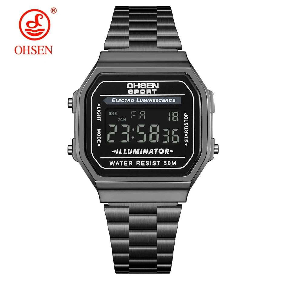 Digital Watches for Women Luxury Gold Ladies Sport Watch