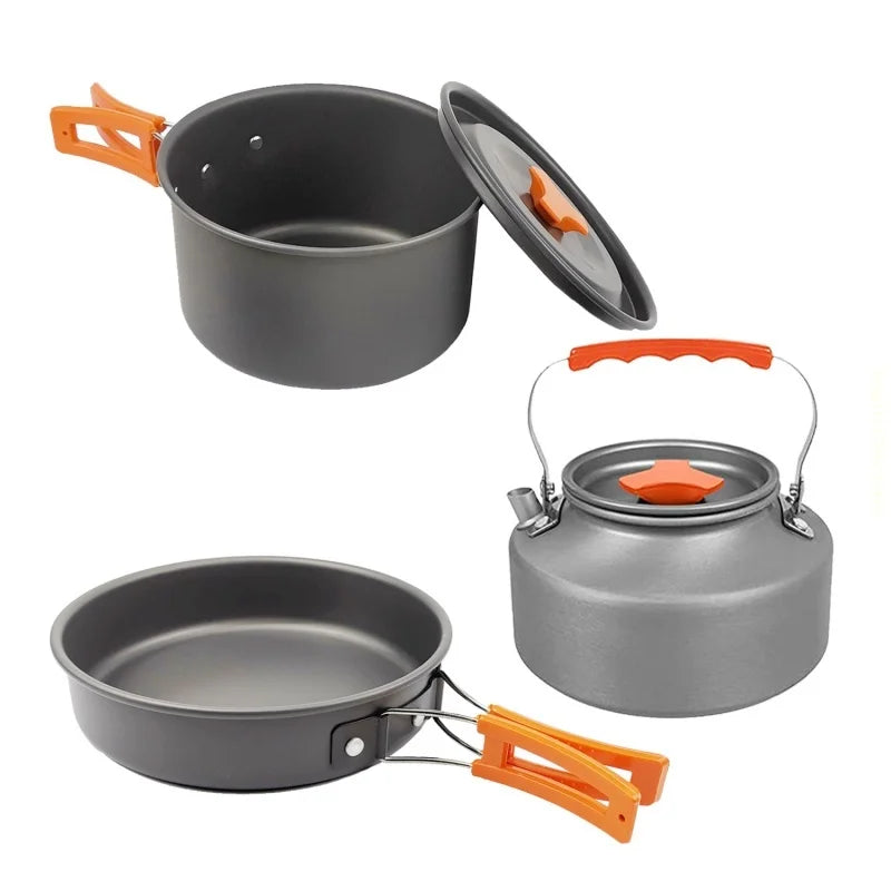 Outdoor pot and kettle set