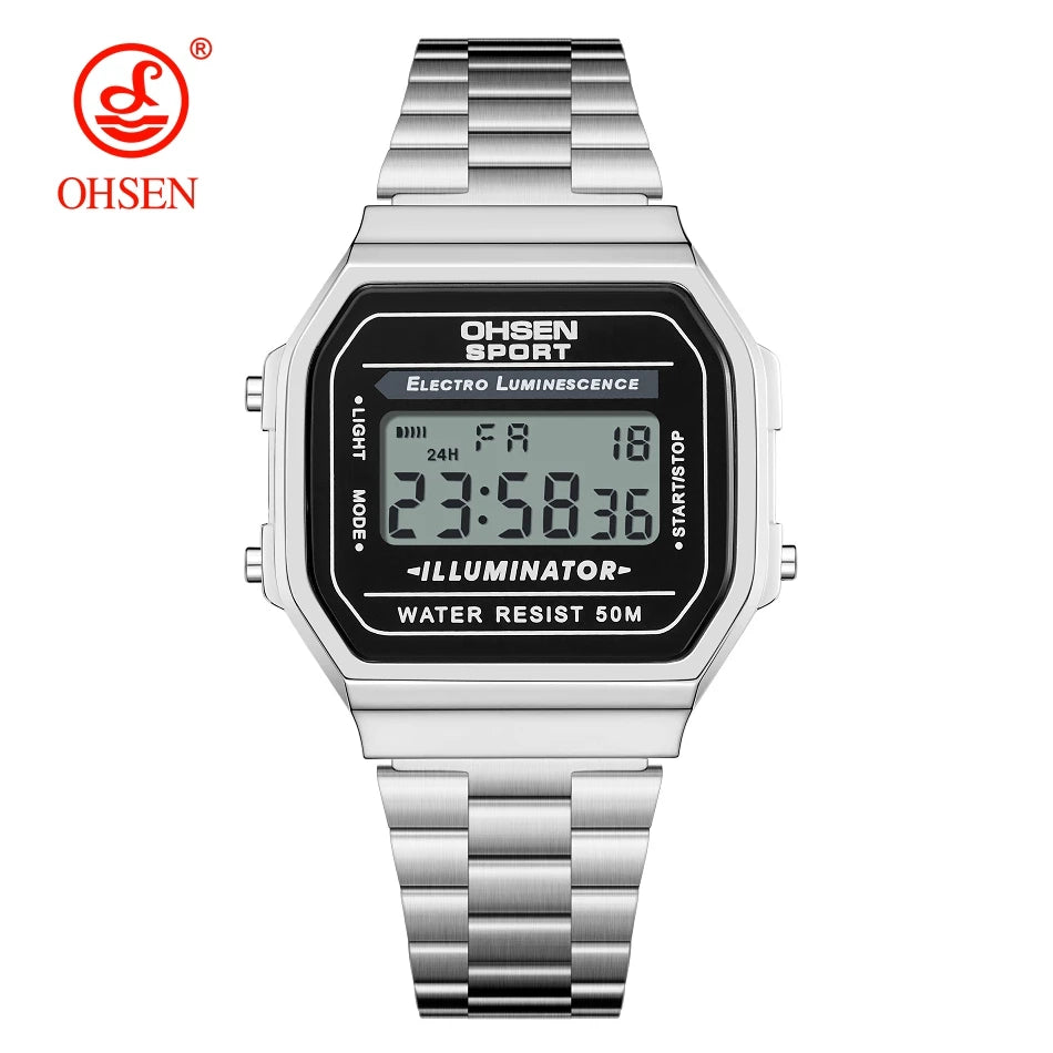 Digital Watches for Women Luxury Gold Ladies Sport Watch