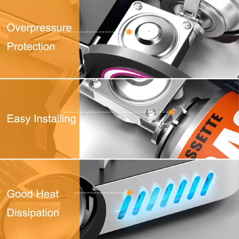 Outdoor Mini Gas Cooker Camping BBQ Cooking Kitchen