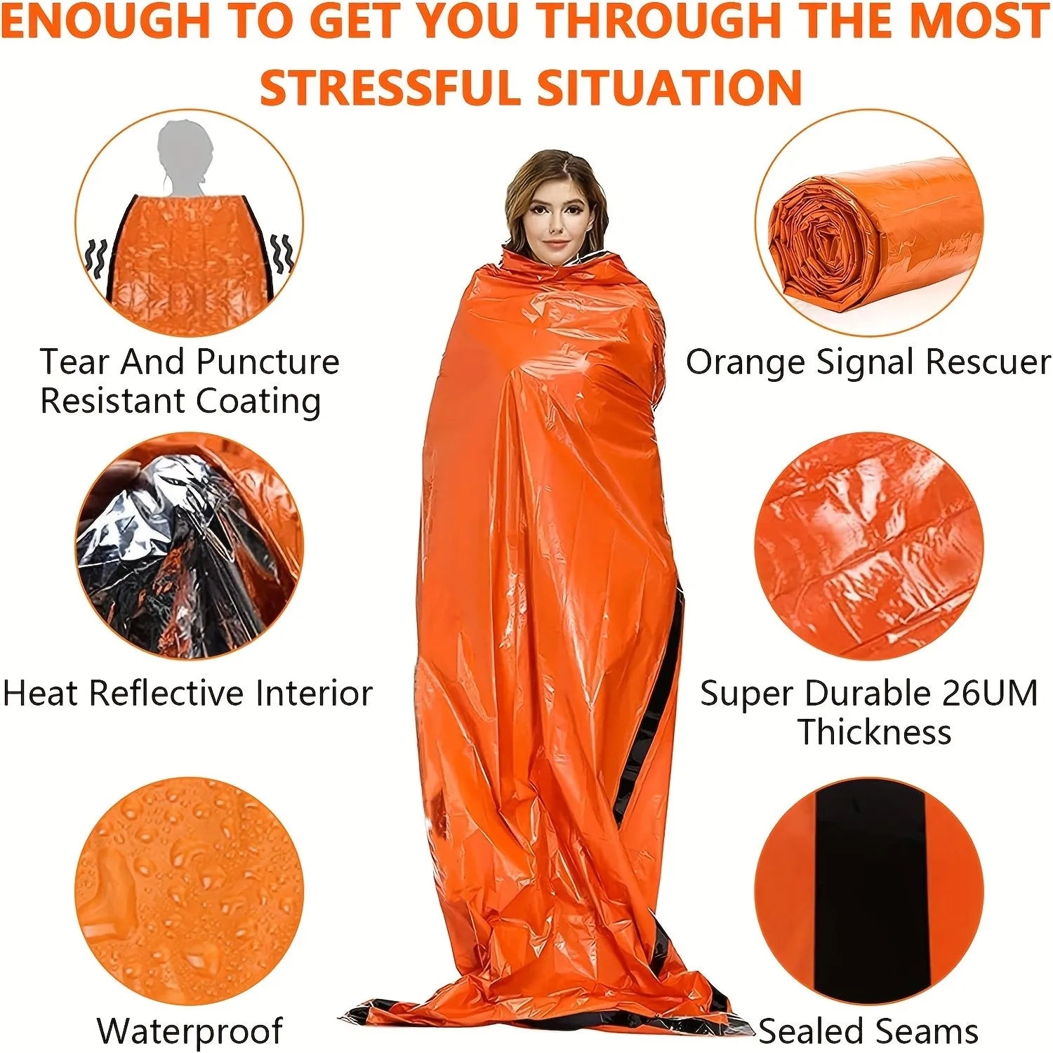 Portable Waterproof Emergency Survival Sleeping Bag
