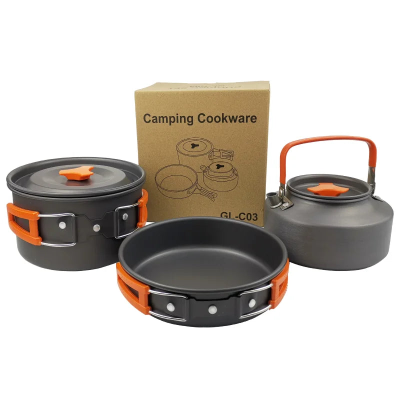 Outdoor pot and kettle set