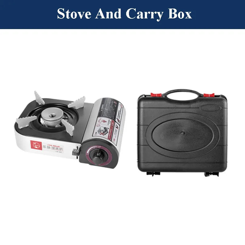 Outdoor Mini Gas Cooker Camping BBQ Cooking Kitchen