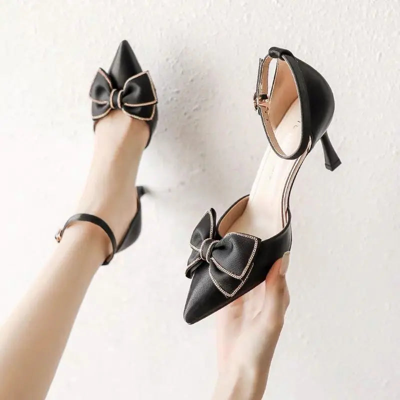 Medium Heel Heels Women's Shoes Trend White Designer