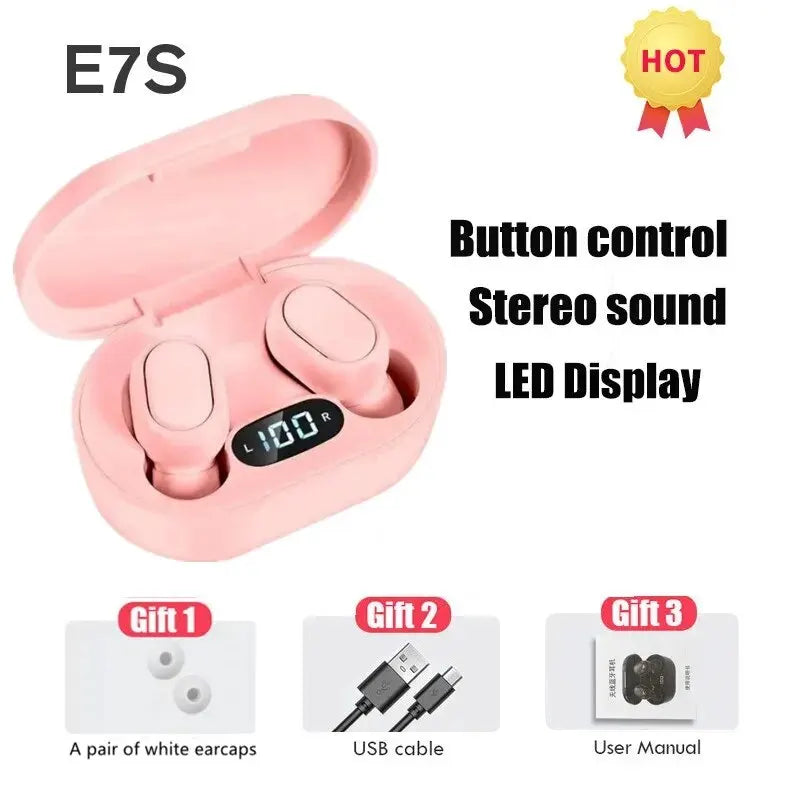 E7S TWS Wireless Headphones Bluetooth Earphone