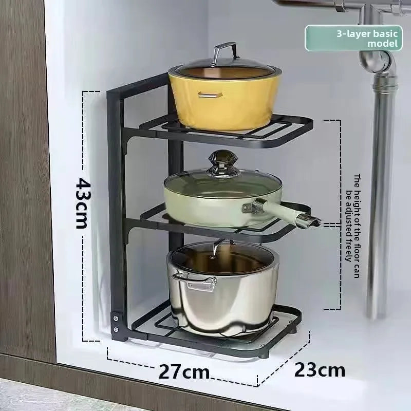 The Kitchen Is Equipped with Stainless Steel Shelves
