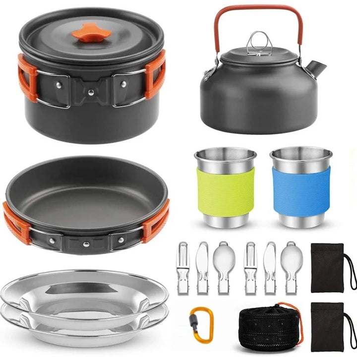 Outdoor pot and kettle set