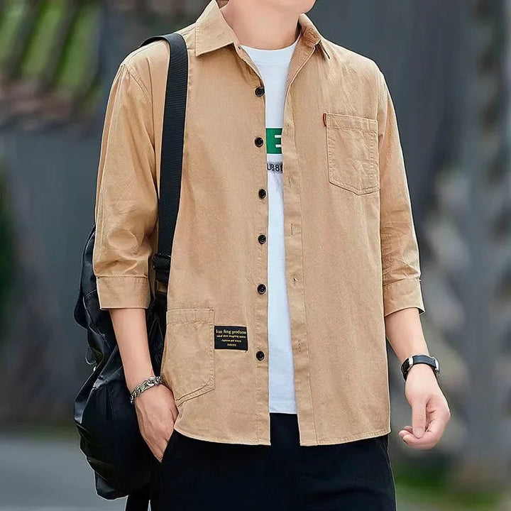 Men shirts Summer Men's clothing Short-Sleeved shirts