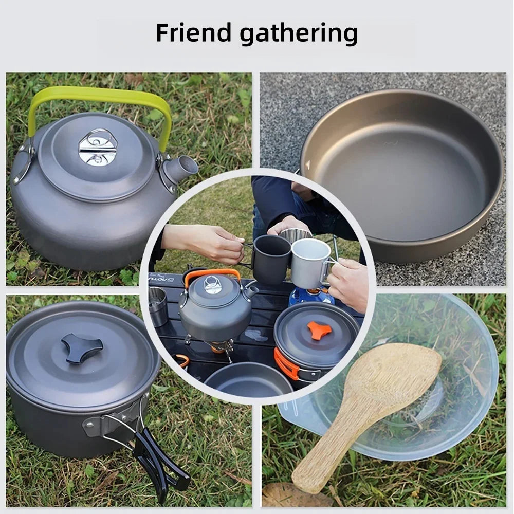 Outdoor pot and kettle set