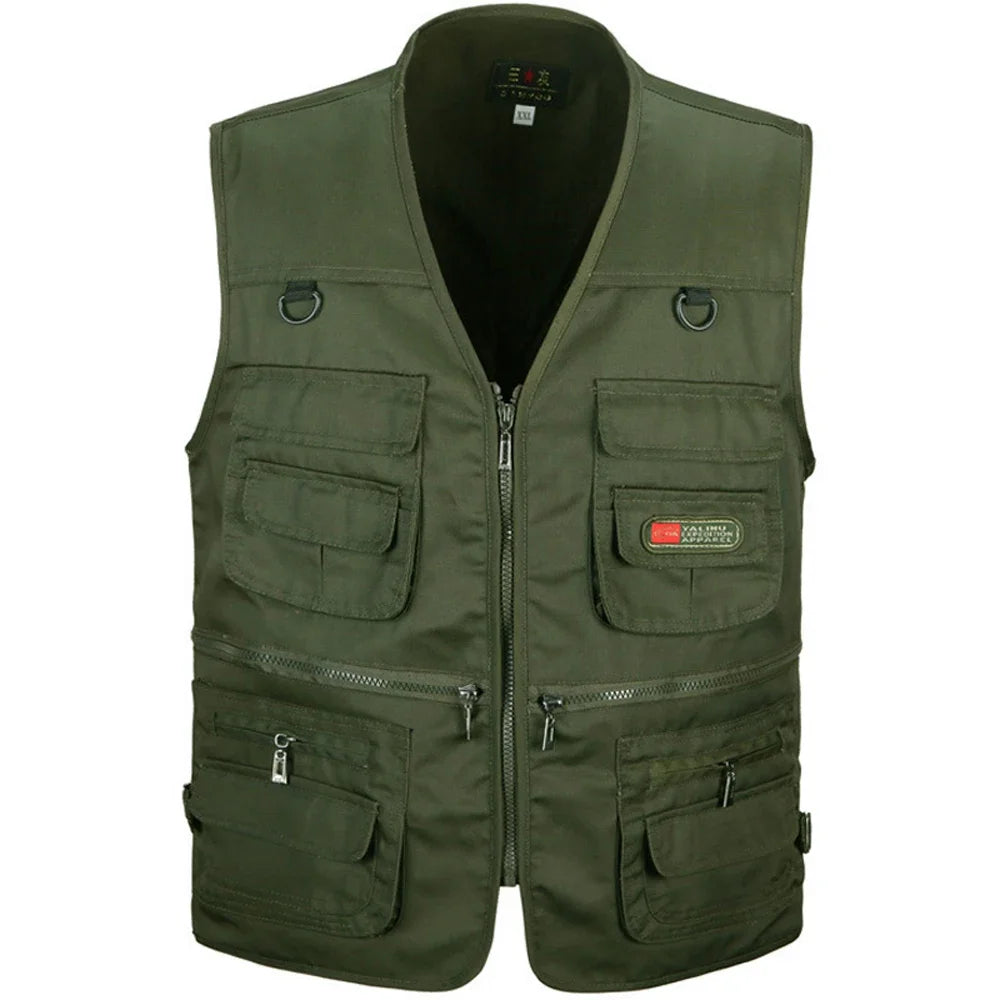Outdoor Hiking Vest Men's Multi-pocket Hunting Fishing Sports Jacket