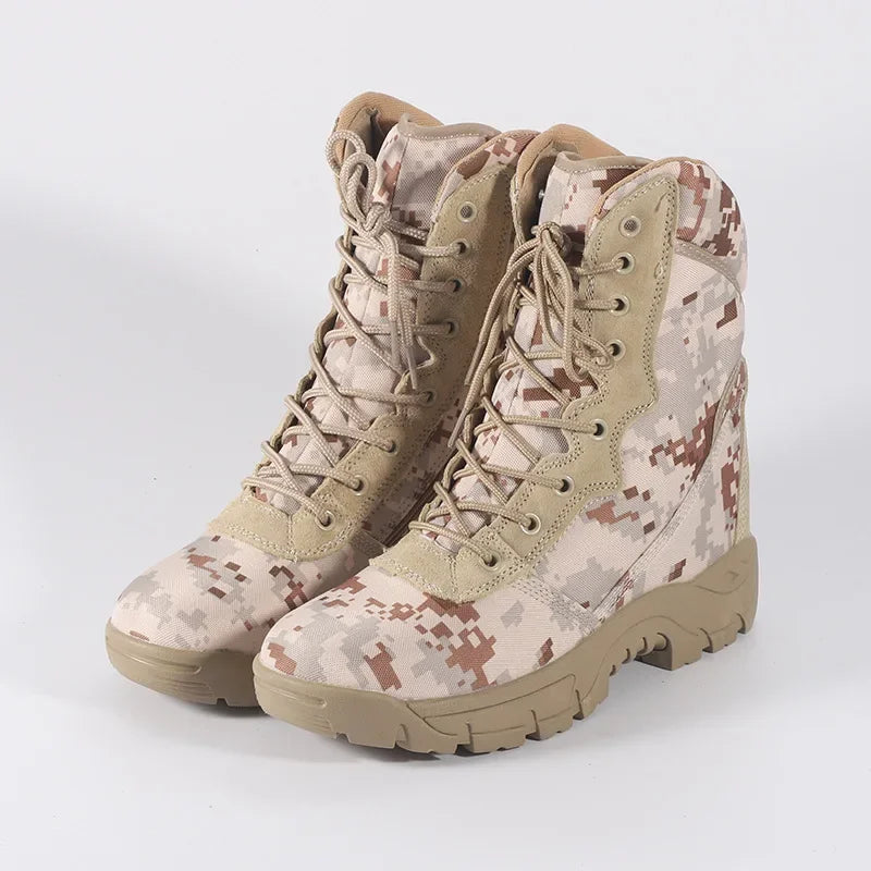Men Outdoor Hiking Boots Fashion Sports Army Green