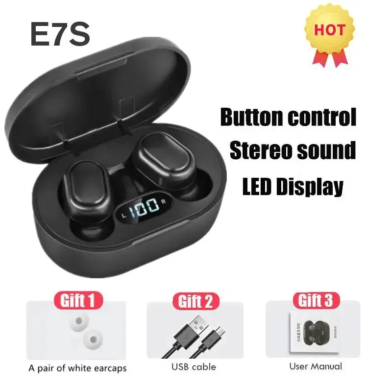 E7S TWS Wireless Headphones Bluetooth Earphone
