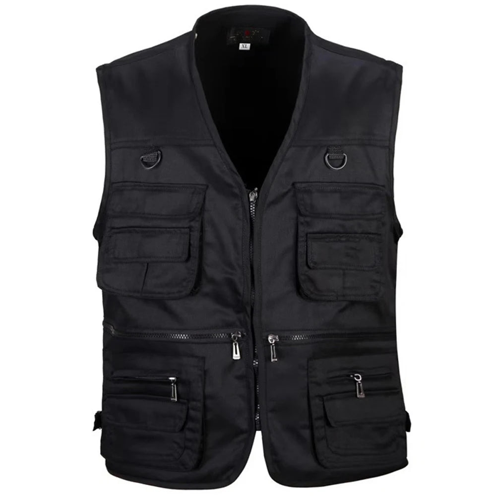 Outdoor Hiking Vest Men's Multi-pocket Hunting Fishing Sports Jacket