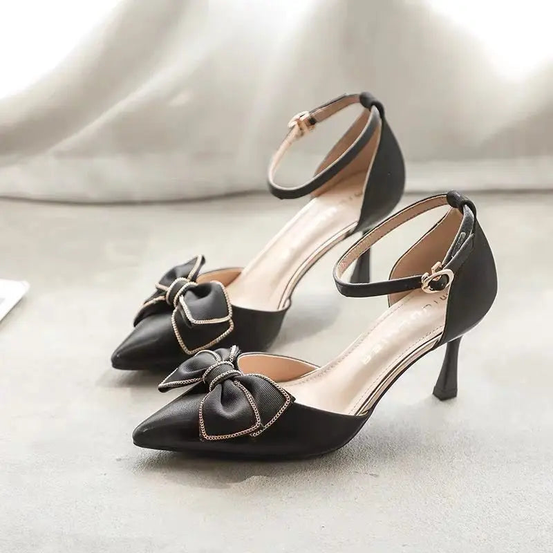 Medium Heel Heels Women's Shoes Trend White Designer