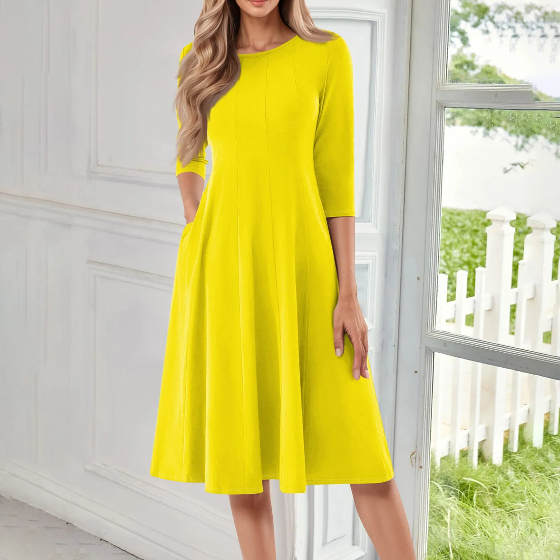 Women's Casual Dresses Fashion Autumn Round